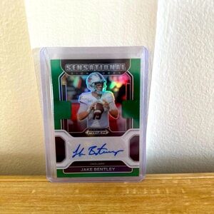 Jake Bentley Autographed rookie football card